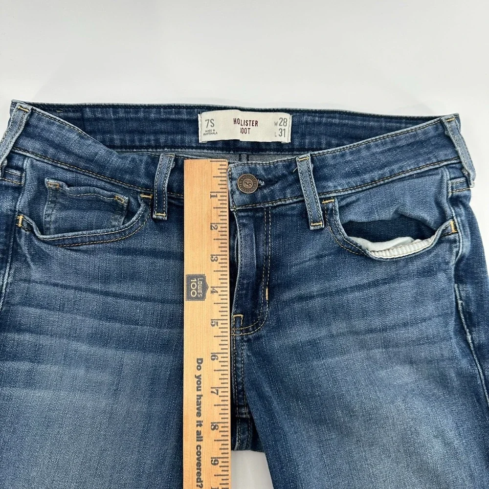 Hollister Jeans Womens 7S (28x31) Blue Denim Bootcut Leg 5-Pocket Outdoor